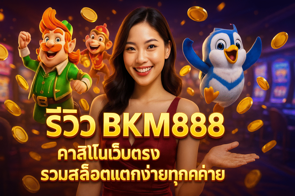 รีวิว BKM888 คาสิโนเว็บตรง รวมสล็อตแตกง่ายทุกค่าย